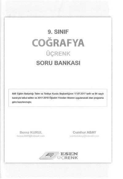 COĞRAFYA ÜÇRENK SORU BANKASI Fenomen Fotokopi - YKS - KPSS - ALES