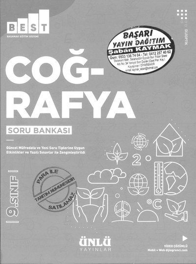 COĞRAFYA SORU BANKASI BEST Fenomen Fotokopi - YKS - KPSS - ALES