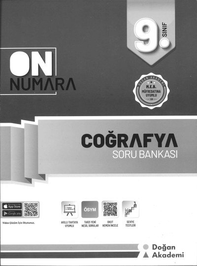 ON NUMARA COĞRAFYA SORU BANKASI Fenomen Fotokopi - YKS - KPSS - ALES