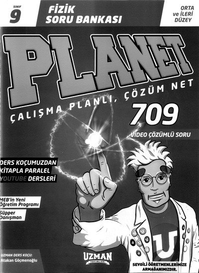 FİZİK SORU BANKASI PLANET ÇALIŞMA PLANLI ÇÖZÜM NET 709 SORU Fenomen Fotokopi - YKS - KPSS - ALES