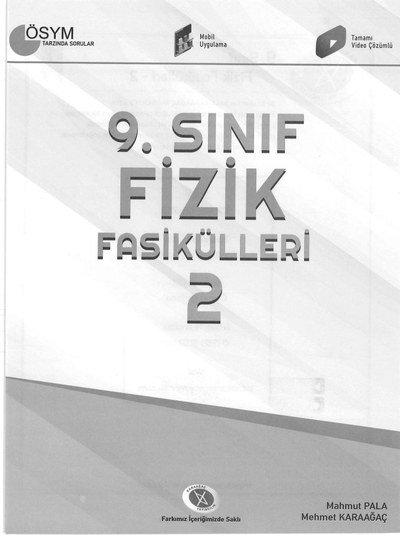 FİZİK FASİKÜLLERİ 2 ÖSYM TARZINDA SORULAR Fenomen Fotokopi - YKS - KPSS - ALES