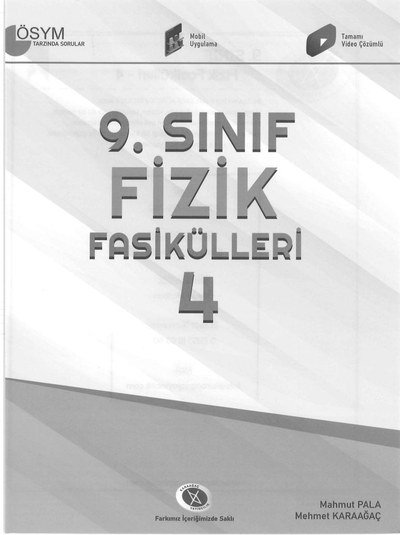 FİZİK FASİKÜLLERİ 4 ÖSYM TARZINDA SORULAR Fenomen Fotokopi - YKS - KPSS - ALES