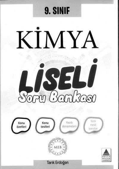 KİMYA LİSELİ SOR UABNKASI KONU ÖZETLERİ Fenomen Fotokopi - YKS - KPSS - ALES