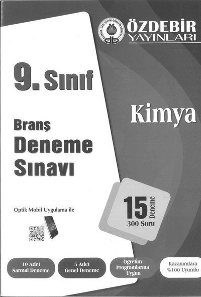 BRANŞ DENEME SINAVI KİMYA 15 DENEME 300 SORU Fenomen Fotokopi - YKS - KPSS - ALES