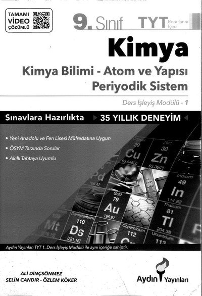 KİMYA BİLİMİ ATOM VE YAPISI PERİYODİK SİSTEM Fenomen Fotokopi - YKS - KPSS - ALES