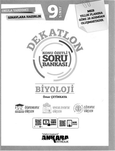 DEKATLON KONU ÖZETLİ SORU BANKASI BİYOLOJİ Fenomen Fotokopi - YKS - KPSS - ALES