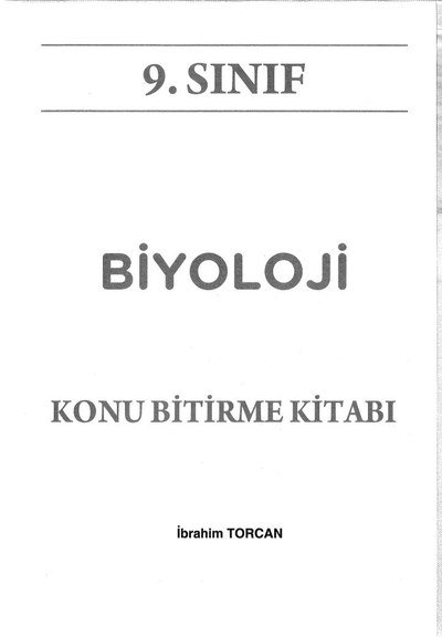 BİYOLOJİ KONU BİTİRME KİTABI Fenomen Fotokopi - YKS - KPSS - ALES