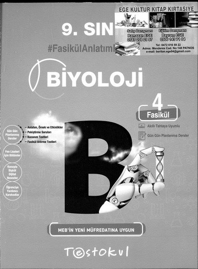 BİYOLOJİ FASİKÜL ANLATIM KİTABI Fenomen Fotokopi - YKS - KPSS - ALES