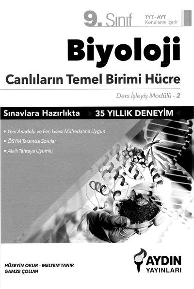 BİYOLOJİ CANLILARIN TEMEL BİRİMİ HÜCRE Fenomen Fotokopi - YKS - KPSS - ALES