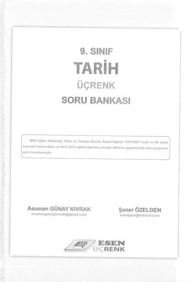 TARİH ÜÇRENK SORU BANKASI