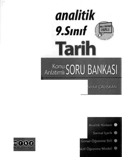 ANALİTİK KONU ANLATIMLI SORU BANKASI TARİH Fenomen Fotokopi - YKS - KPSS - ALES