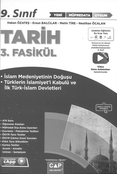 TARİH 3. FASİKÜL Fenomen Fotokopi - YKS - KPSS - ALES