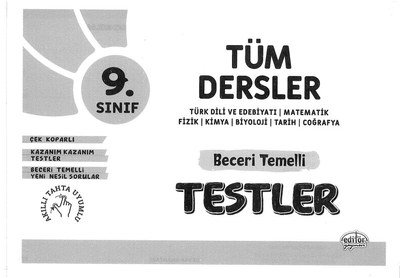 TÜM DERSLER BECERİ TEMELLİ TESTLER Fenomen Fotokopi - YKS - KPSS - ALES