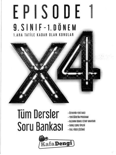 EPISODE 1 X4 TÜM DERSLER SORU BANKASI Fenomen Fotokopi - YKS - KPSS - ALES