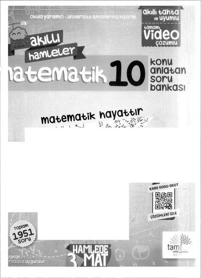 MATEMATİK 10 KONU ANLATAN SORU BANKASI MATEMATİK HAYATTIR Fenomen Fotokopi - YKS - KPSS - ALES