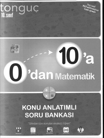 0'DAN 10'A MATEMATİK KONU ANLATIMLI SORU BANKASI