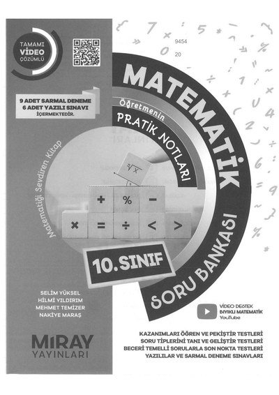MATEMATİK ÖĞRETMENİN PRATİK NOTLARI SORU BANKASI Fenomen Fotokopi - YKS - KPSS - ALES