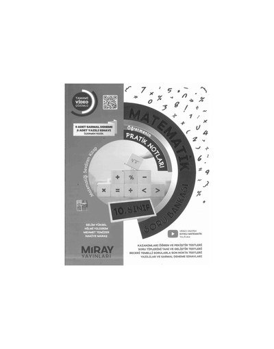 MATEMATİK ÖĞRETMENİN PRATİK NOTLARI SORU BANKASI Fenomen Fotokopi - YKS - KPSS - ALES