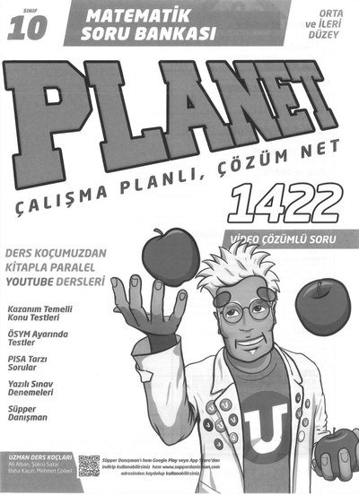 MATEMATİK SORU BANKASI PLANET ÇALIŞMA PLANLI ÇÖZÜM NET 1422 ÇÖZÜMLÜ SORU Fenomen Fotokopi - YKS - KPSS - ALES