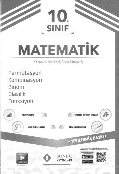 MATEMATİK KAZANIM MERKEZLİ SORU KİTAPÇIĞI Fenomen Fotokopi - YKS - KPSS - ALES