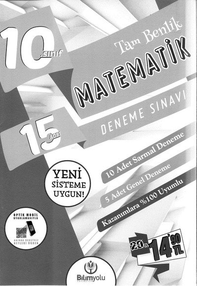 TAM BENLİK MATEMATİK DENEME SINAVI 15 ADET Fenomen Fotokopi - YKS - KPSS - ALES