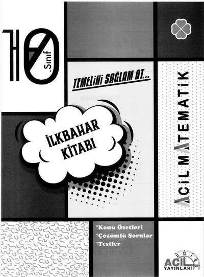 İLKBAHAR KİTABI ACİL MATEMATİK KONU ÖZETLERİ Fenomen Fotokopi - YKS - KPSS - ALES