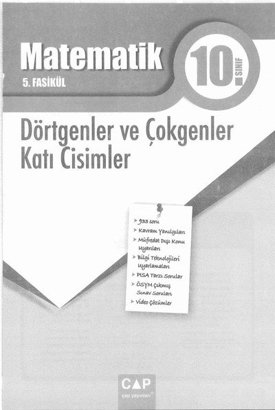 MATEMATİK 5. FASİKÜL DÖRTGENLER VE ÇOKGENLER KATI CİSİMLER