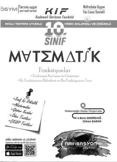 MATEMATİK FONKSİYONLAR Fenomen Fotokopi - YKS - KPSS - ALES