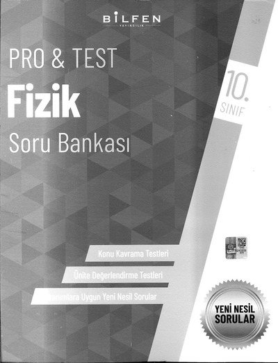PRO & TEST FİZİK SORU BANKASI Fenomen Fotokopi - YKS - KPSS - ALES