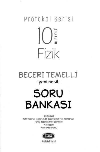 PROTOKOL SERİSİ FİZİK BECERİ TEMELLİ YENİ NESİL SORU BANKASI Fenomen Fotokopi - YKS - KPSS - ALES