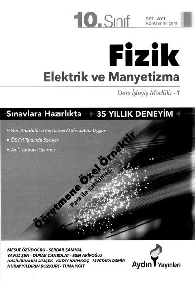 FİZİK ELEKTRİİK VE MANYETİZMA Fenomen Fotokopi - YKS - KPSS - ALES