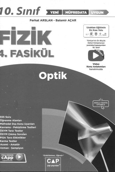 FİZİK 4. FASİKÜL OPTİK Fenomen Fotokopi - YKS - KPSS - ALES