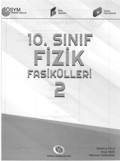 FİZİK FASİKÜLLERİ 2 Fenomen Fotokopi - YKS - KPSS - ALES