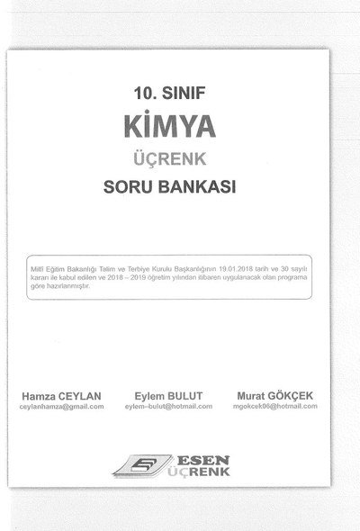 KİMYA ÜÇRENK SORU BANKASI Fenomen Fotokopi - YKS - KPSS - ALES