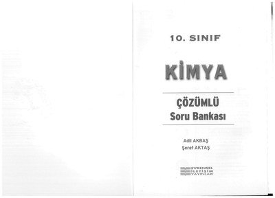 KİMYA ÇÖZÜMLÜ SORU BANKASI Fenomen Fotokopi - YKS - KPSS - ALES