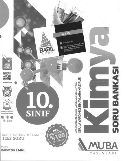 KONU DESTEKLİ TOPLAM 1262 SORU KİMYA Fenomen Fotokopi - YKS - KPSS - ALES