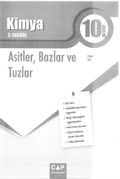 KİMYA 3. FASİKÜL ASİTLER BAZLAR VE TUZLAR