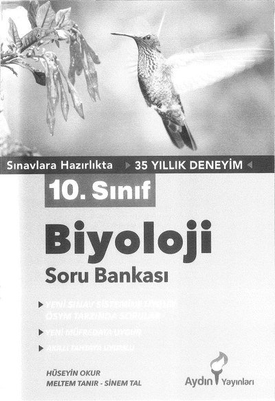 BİYOLOJİ SORU BANKASI Fenomen Fotokopi - YKS - KPSS - ALES