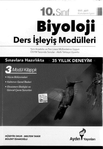 BİYOLOJİ DERS İŞLEYİŞ MODÜLLERİ Fenomen Fotokopi - YKS - KPSS - ALES