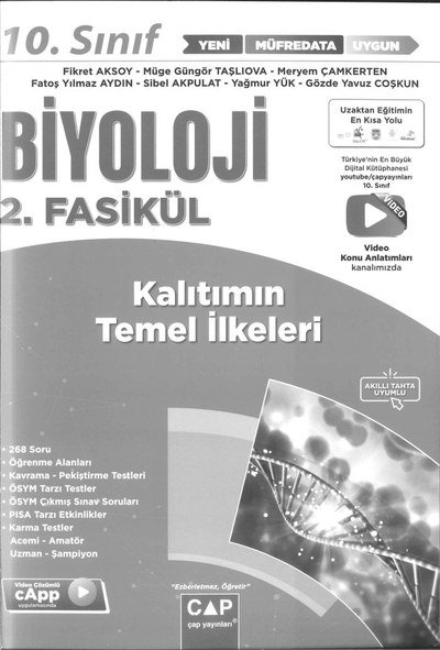 BİYOLOJİ 2. FASİKÜL KALITIMIN GENEL İLKELERİ Fenomen Fotokopi - YKS - KPSS - ALES