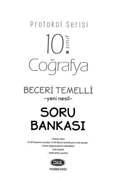 COĞRAFYA BECERİ TEMELLİ YENİ NESİL SORU BANKASI Fenomen Fotokopi - YKS - KPSS - ALES