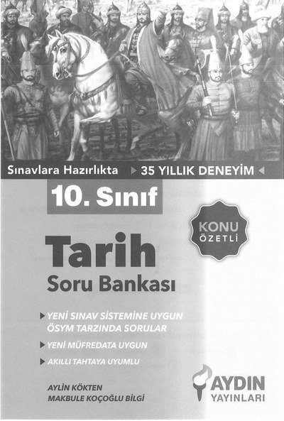 TARİH SORU BANKASI KONU ÖZETLİ Fenomen Fotokopi - YKS - KPSS - ALES