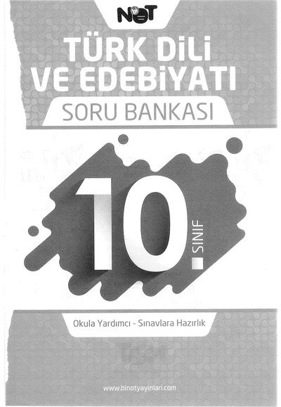 TÜRK DİLİ VE EDEBİYATI SORU BANKASI