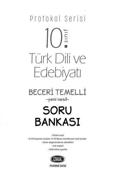 TÜRK DİLİ VE EDEBİYATI BECERİ TEMELLİ YENİ NESİL SORU BANKASI Fenomen Fotokopi - YKS - KPSS - ALES