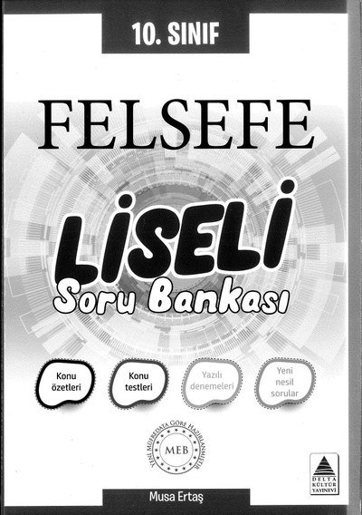 FELSEFE LİSELİ SORU BANKASI Fenomen Fotokopi - YKS - KPSS - ALES