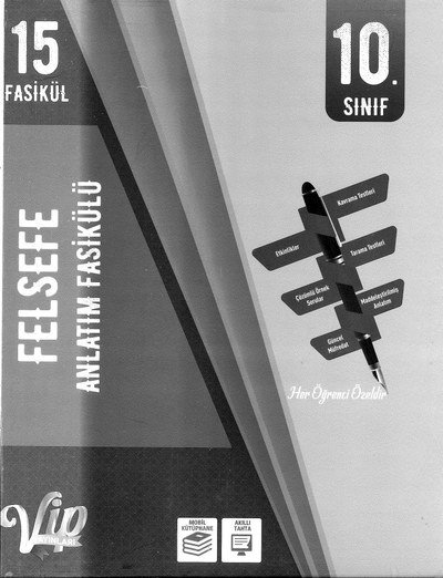 FELSEFE ANLATIM FASİKÜLÜ 15 FASİKÜL Fenomen Fotokopi - YKS - KPSS - ALES