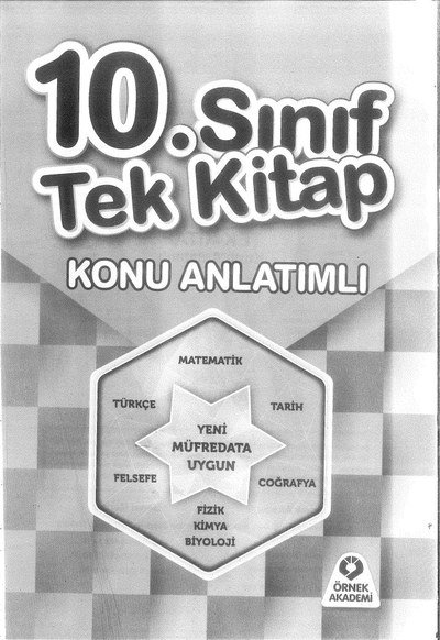 TEK KİTAP KONU ANLATIMLI YENİ MÜFREDATA UYGUN Fenomen Fotokopi - YKS - KPSS - ALES