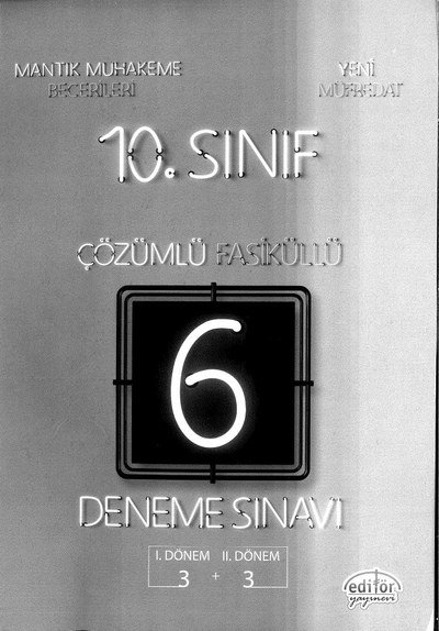 ÇÖZÜMLÜ FASİKÜLLÜ DENEME SINAVI 3+3 Fenomen Fotokopi - YKS - KPSS - ALES