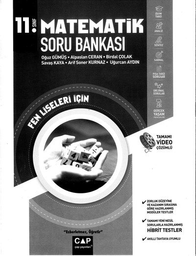 MATEMATİK SORU BANKASI FEN LİSELERİ İÇİN Fenomen Fotokopi - YKS - KPSS - ALES
