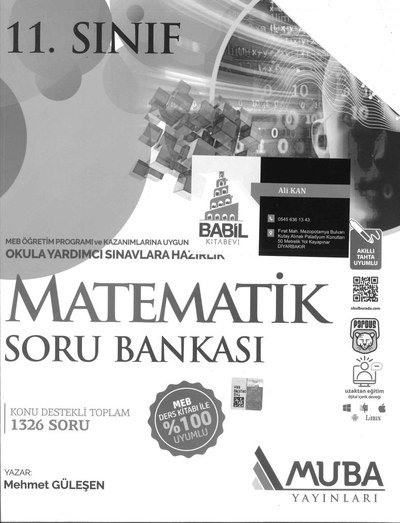 MATEMATİK SORU BANKASI KONU DESTEKLİ TOPLAM 1326 SORU Fenomen Fotokopi - YKS - KPSS - ALES